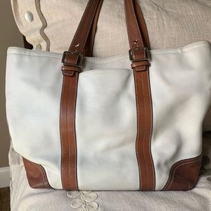 Coach Hamptons large leather tote